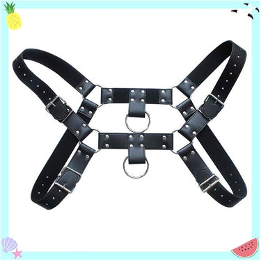 Cinturón de cuero ajustable con arnés y correas para hombres cinturones para hombres grandes y altos de trinquete reversible negro